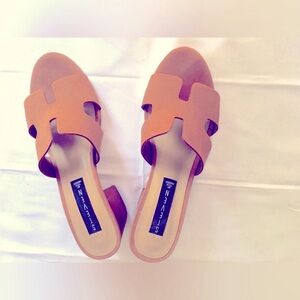 Steve Madden Sand Nubuck Slides, size 8.5M, never worn, in box